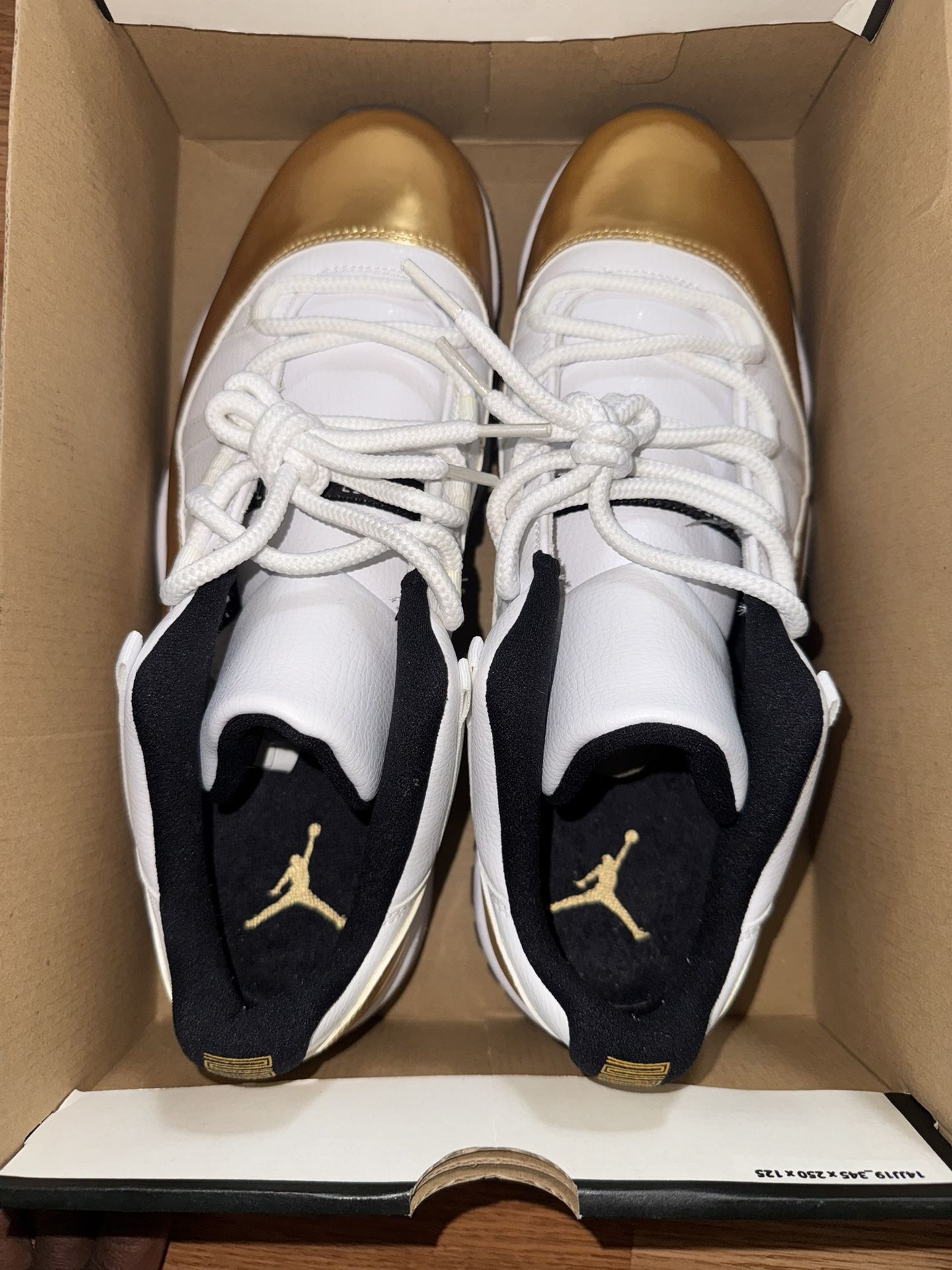 White And gold Jordan 11 Lows