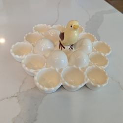 Mid-Century Ceramic Egg Holder