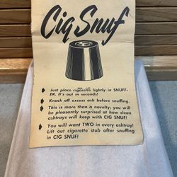 Antique Cig Snug Original Package Of Two Ceramic Snufs