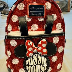 NEW!!! LOUNGEFLY MINNIE MOUSE SEQUIN BACK BACK NEW/W TAGS! 2024