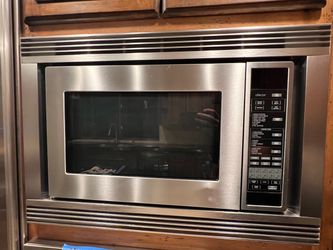 Dacor microwave and trim kit, 24 inches + trim kit, stainless steel - works