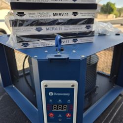 Denwenny Kingmaster F12D Air Filtration System – MERV 11 – Woodshop Air Cleaner