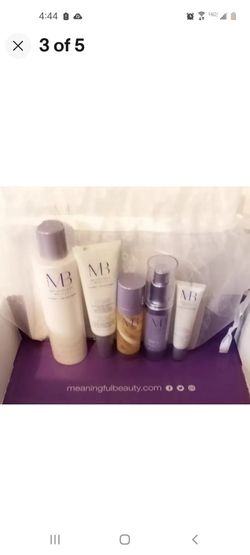 SEALED 90 DAY Meaningful Beauty 5 Piece Set Sealed w/MESH BAG Retail $209.95