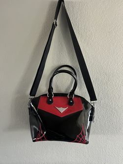 Vintage Red and Black Womens Purse