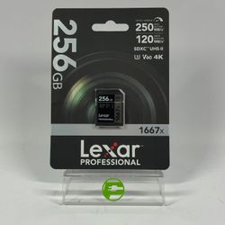 New Lexar Lexar Professional SDXC UHS-II 256GB SDXC Card 4K