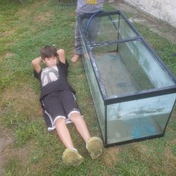 125 gallon tank compared to 9 year old boy