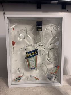Aperol Glass Art (handmade by me)