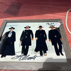 Autographed Picture Of Val Kilmer RIP And The Tombstone Outlaw