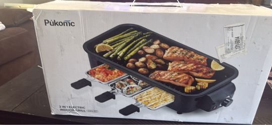 Pukomc 2 in 1 indoor grill $100