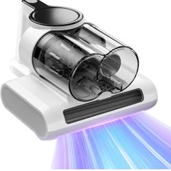 Mattress Vacuum Cleaner, Bed Vacuum Cleaner with 253.7nm UV-C Light, 16Kpa Suction, 36,000 RPM/Min Brushroll, Heating Function, Corded