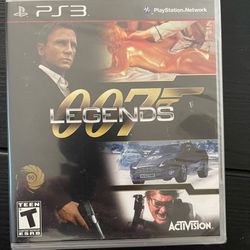 PS3. 007 Legends
