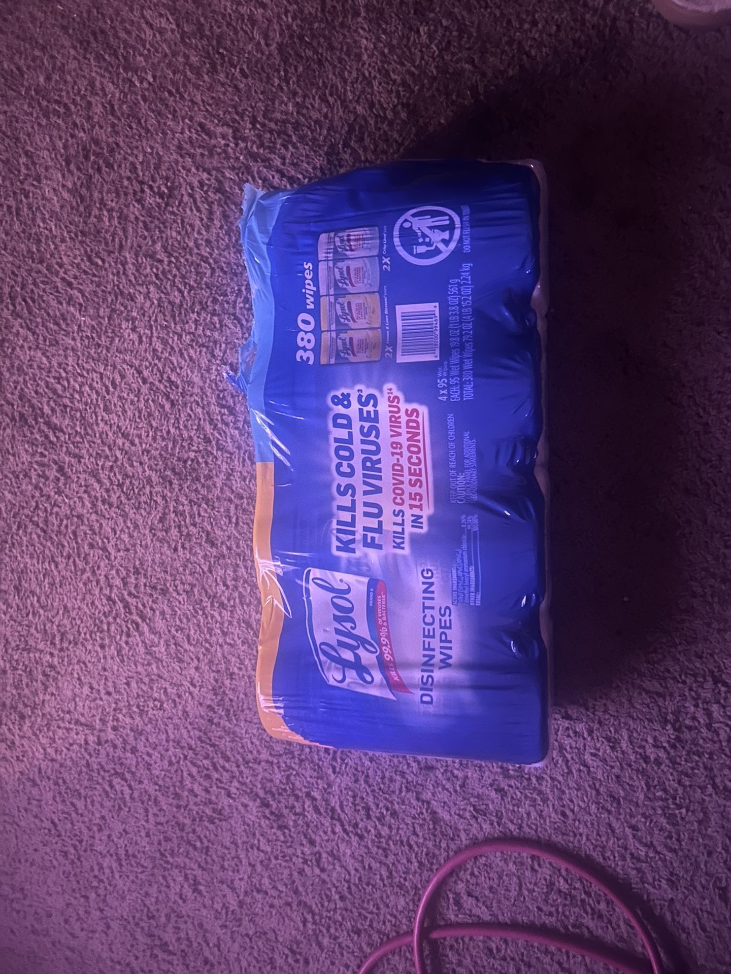 Unopened 4 Pack Lysol Wipes