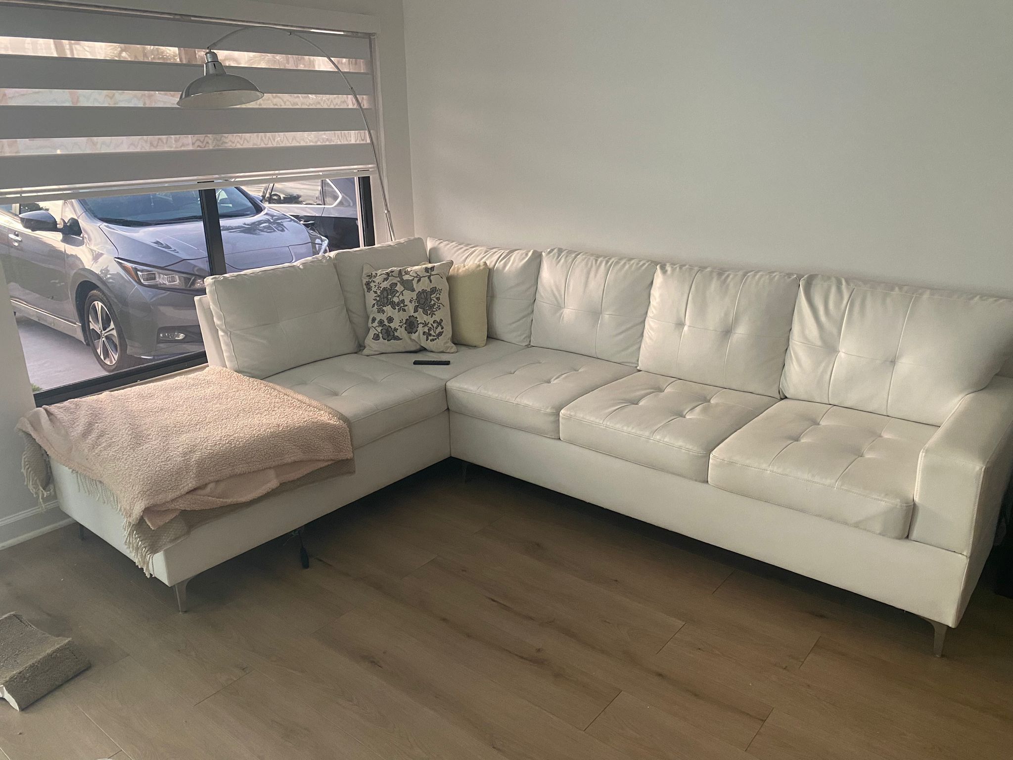 White Leather Couch