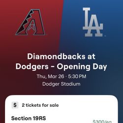 Dodgers vs Diamondbacks Opening Day