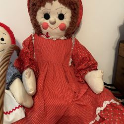 Large Raggedy Ann Rag Doll