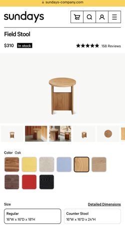 Sunday Company Field Side table