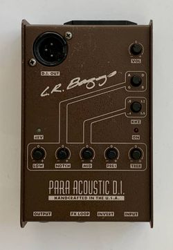 Baggs Guitar Para Acoustic DI Preamp 5-Band EQ XLR Phantom EUC $140 OBO