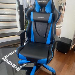 DX Racer Gaming chair; Black And Blue leather Office chair; Computer chair 
