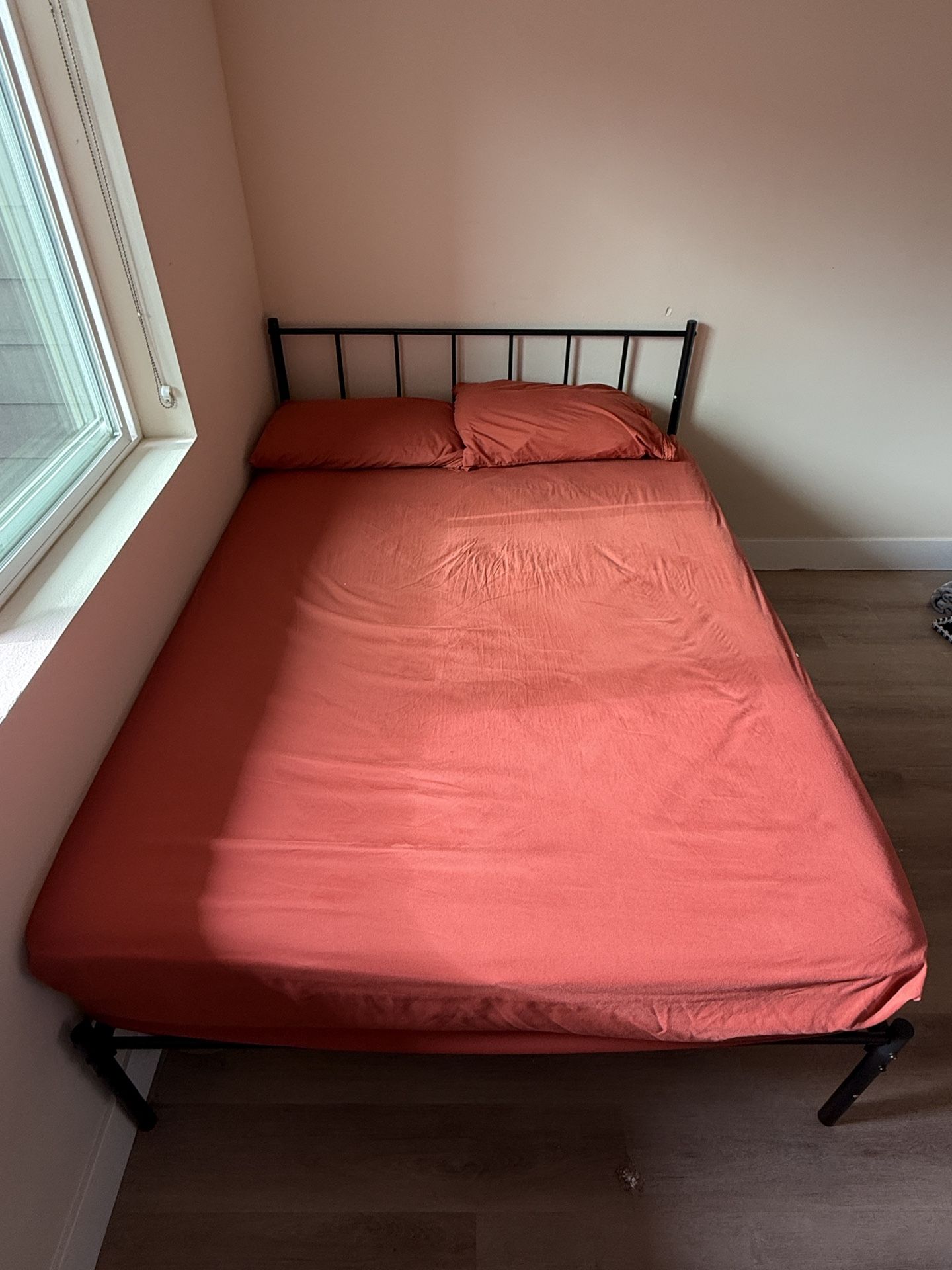 Full Size Bed Frame+ Mattress $120