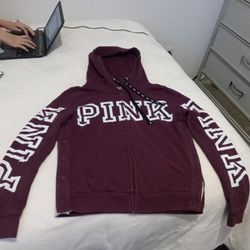 PINK zip-up hoodie