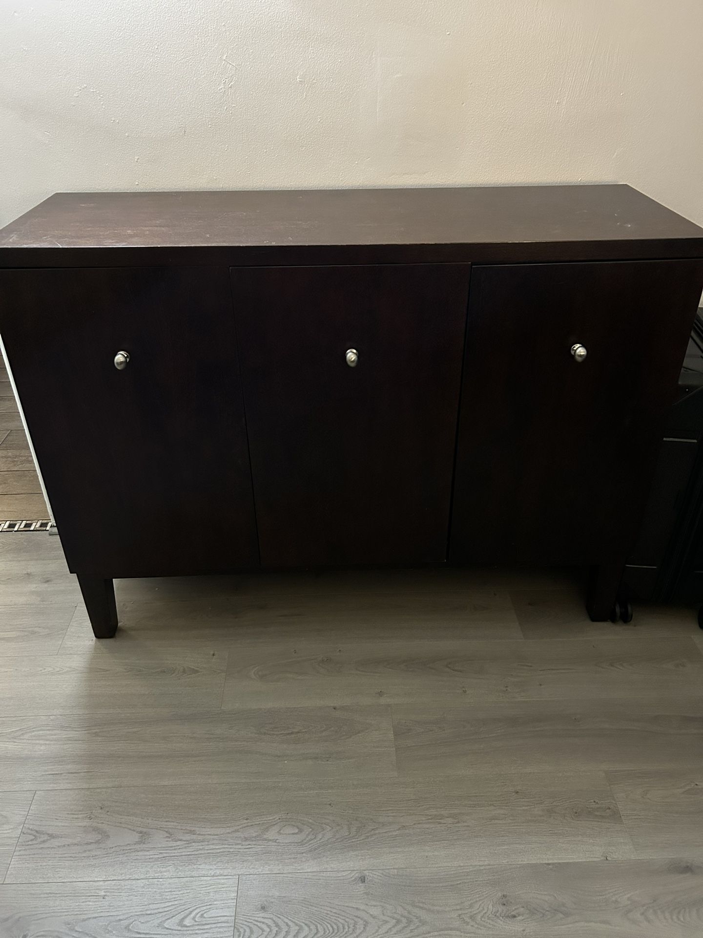 Brown Wooden Storage Cabinet