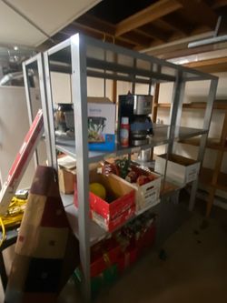 Steel shelves