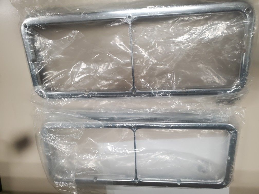 Plastic Chrome Headlight Bezels
