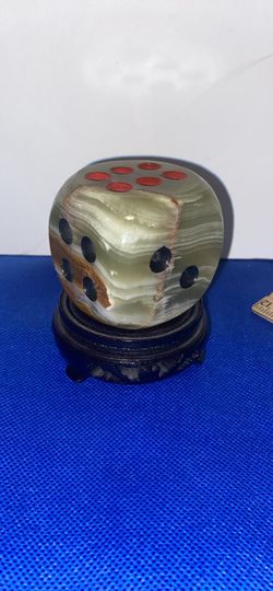 Large Onyx Stone Decorative Dice