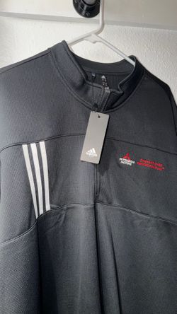 Adidas zip up crew neck
