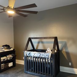 Custom Made Crib And Changing Table 