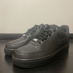 SIZE 10 - Nike Air Force 1 '07 Low Triple Black