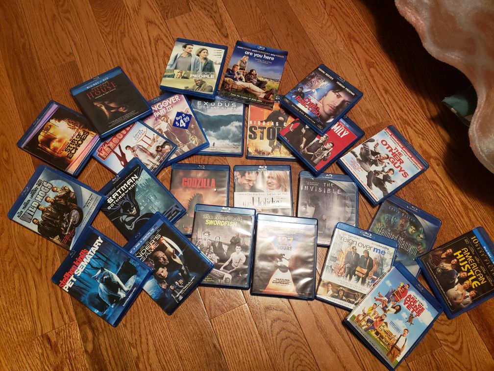 24 blue ray DVDs