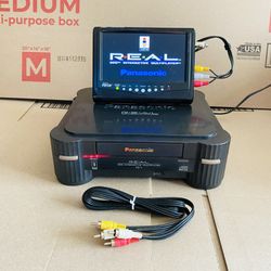 Panasonic 3DO FZ-1 REAL Game Console US Version System Tested Works. No Controller included. Excellent working condition and well maintained. Console 