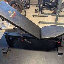 Titan Fitness Adjustable Bench.