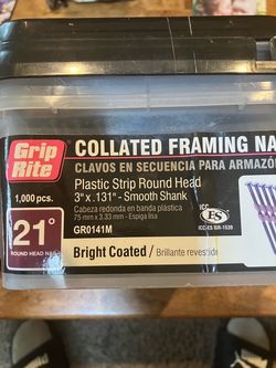 Grip Rite 3” framing nails