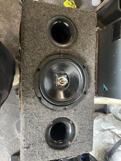 10” Pioneer sub & ported box.
