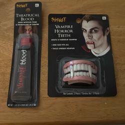 Halloween Blood and Vampire Teeth