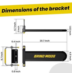 New 20’’ Universal Chainsaw Carrier for Trailers ,Tractor - Chainsaw Scabbard ATV Chainsaw Mount Holder