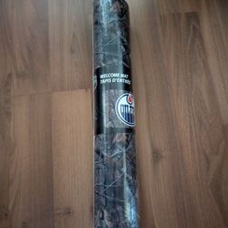 Edmonton Oilers Official NHL 20 x 30 Welcome Door Mat  - Camouflage Vintage NOS