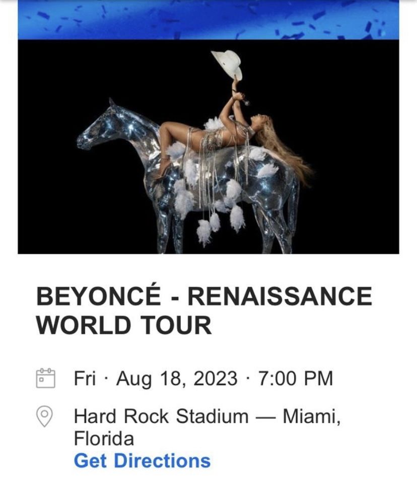 Ticket Beyoncé - World Tour