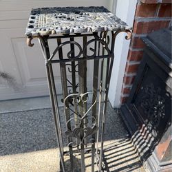 Victorian iron plant stand