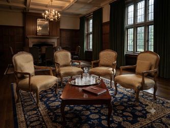 Set of 4 Vintage French Provincial Accent Chairs