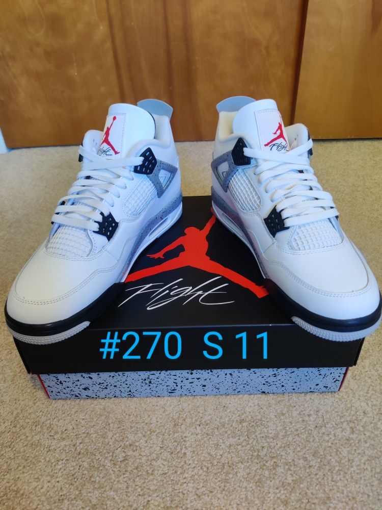 Jordan 4 White Cement Size 11
