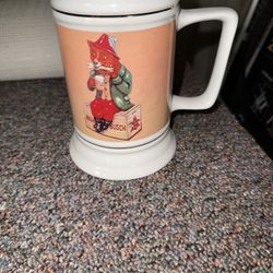 Vintage Devon Fox Beer Stein 🍺 St. Louis Anheuser Busch Style Mug