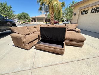 Brown Sectional Couch - Free Delivery