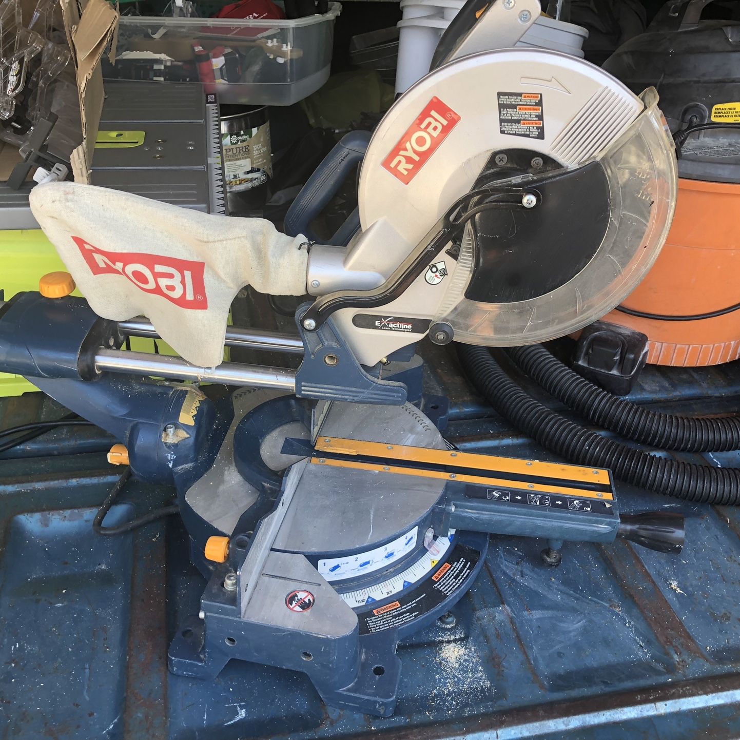 Ryobi 15 amp 2024 sliding miter saw