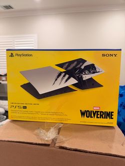 PlayStation 5 pro console cover wolverine adamantium silver