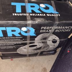 Drilled And Slotted Rear Rotors For 04 Tsx. Or Any Car Fitting a 5x114.3 Bolt Pattern. 