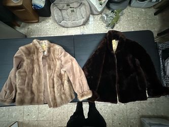 Pair of 2 Vintage Real Fur Woman’s Jackets