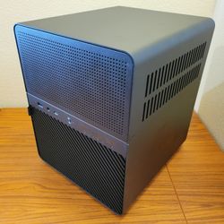 JONSBO N3 Mini-ITX Aluminium & Steel NAS PC Case, 8 HDD Bays + 1 2.5" SSD, with built-in 2x10cm Fans